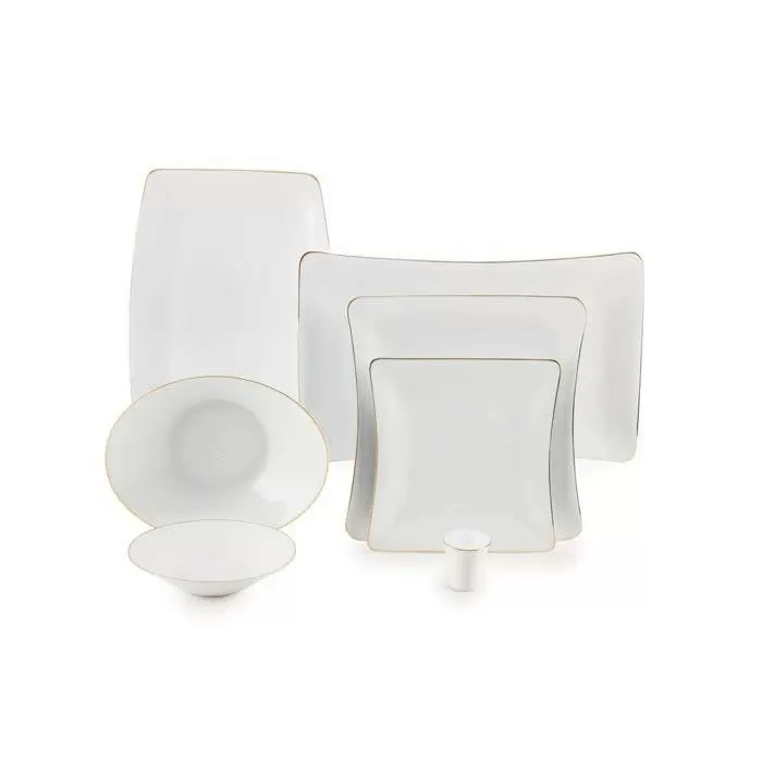 سرویس 30 پارچه چینی زرین - وینچی الیسه-6 نفره خط طلا(طلایی)